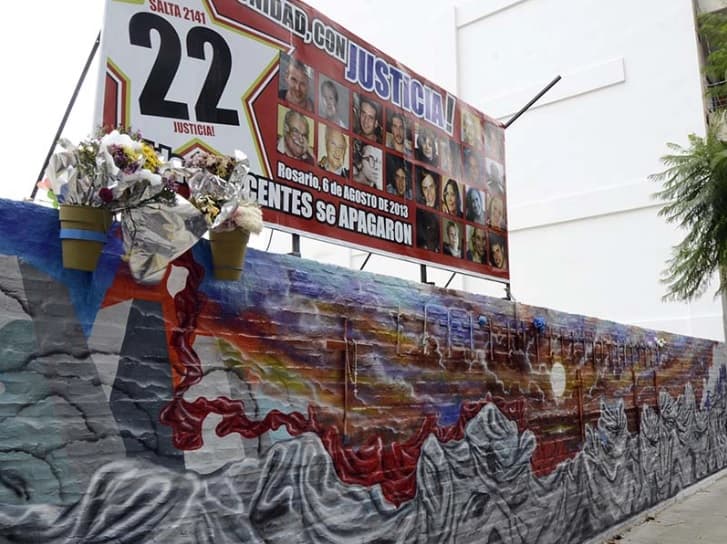 Memorial a 11 años de la explosión de calle Salta